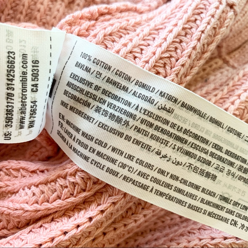🌸Hollister🌸 Long Sleeve Ribber Sweater SizeM/L Pink - Picture 6 of 9